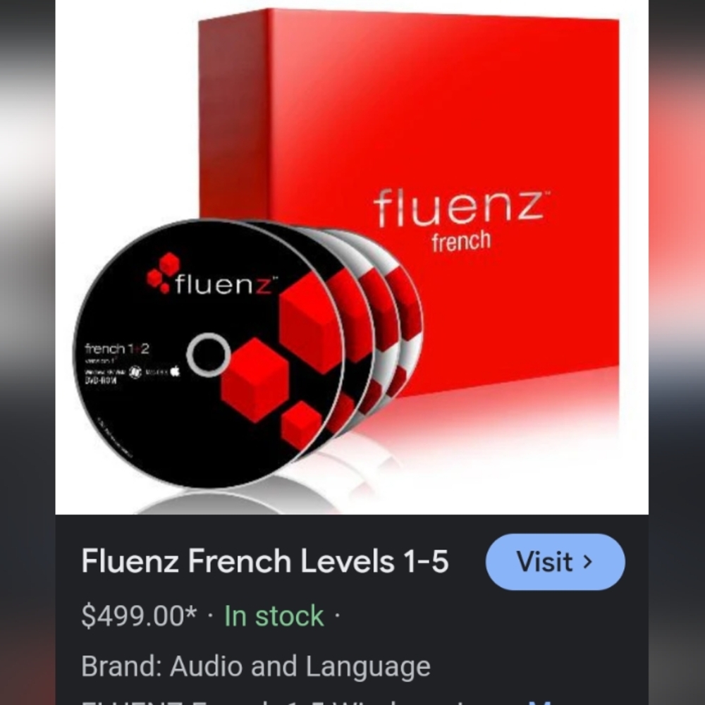 Learn French! Fluenz Levels 1-5 - Picture 2 of 5
